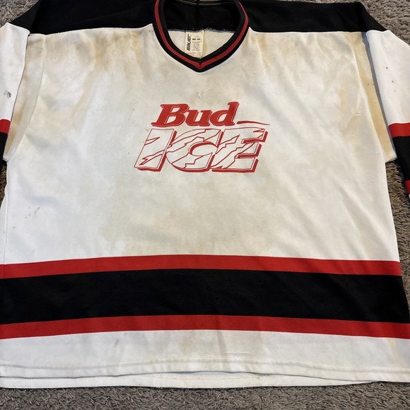 Vintage Bauer Bud Ice Beer NHL Hockey‎ Jersey Size Mens XXL 69 Budweiser - Picture 2 of 9